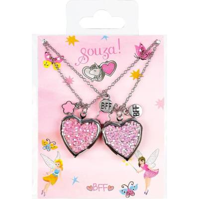 Souza! Darčeková súprava náhrdelníkov BFF Heart2 so srdiečkom 2 ks