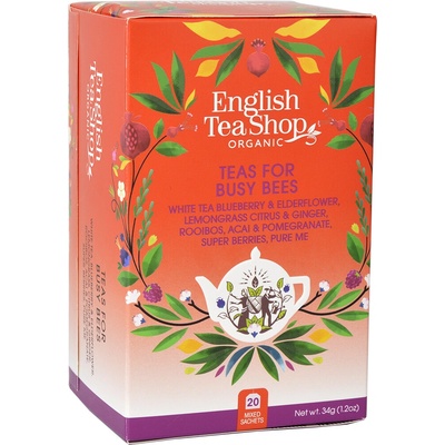 English Tea Shop BIO Mix Čajov Pre usilovné včielky 20 vrecúšok
