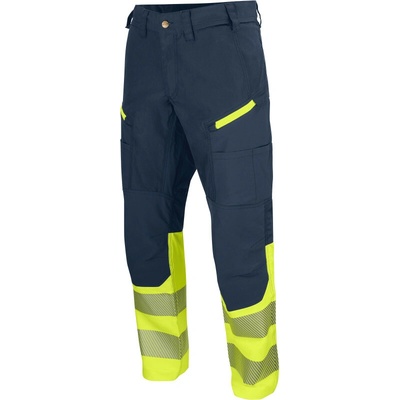 Projob nohavice 6528 Waistpants Stretch do pasu strečové reflexní pánské yellow/navy Žlutá/navy 152