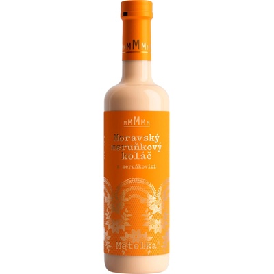 Metelka Moravský meruňkový koláč 14 % 0,5 l (holá láhev)