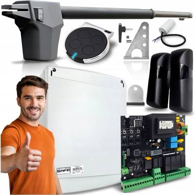 Pohon pro křídlové brány Safe 150 W 220 V, do 400 kg, 4,3 m