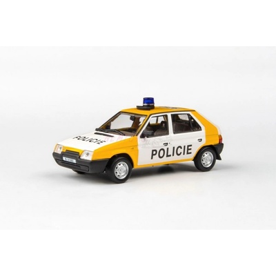 Abrex škoda Favorit Žlutá Mimóza časopis s modelem 1:43