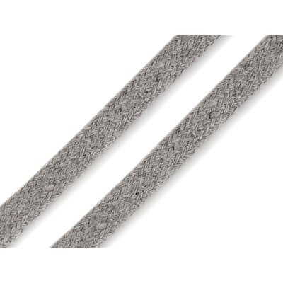 Stoklasa Šňůra plochá / dutinka šíře 10 mm Balení: 10 m, Varianta: 8 šedá nejsvětlejší 8 šedá nejsvětlejší