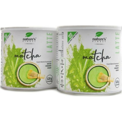 Natures Finest Matcha latte Bio 2 x 125 g