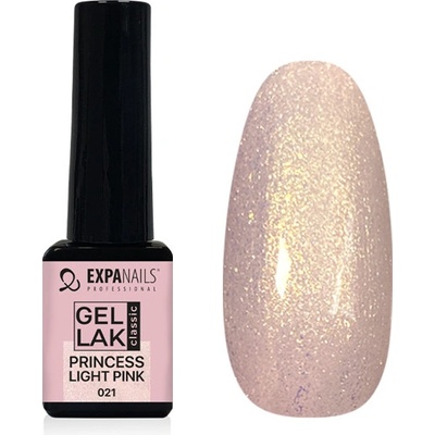 Expa nails expanails uv led gel lak princess light pink perleť 5 ml