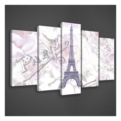 Obraz na plátne viacdielny - OB3463 - Paríž 100cm x 60cm - S17