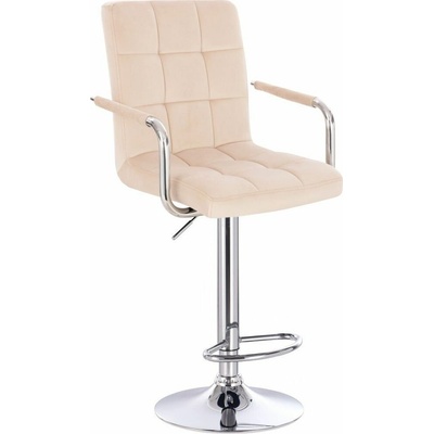 LuxuryForm Design Verona Velur na striebornom tanieri / krémová