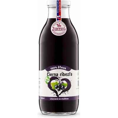 Zamio 100% šťáva Bio čierna ríbezľa 0,5 l