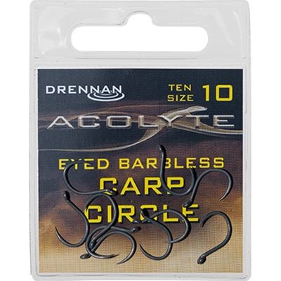 Drennan háčky Acolyte Carp Circle Barbless vel.10