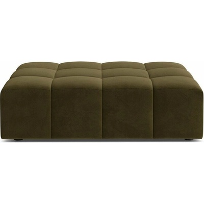 Cosmopolitan Design Khaki zamatová podnožka Chicago
