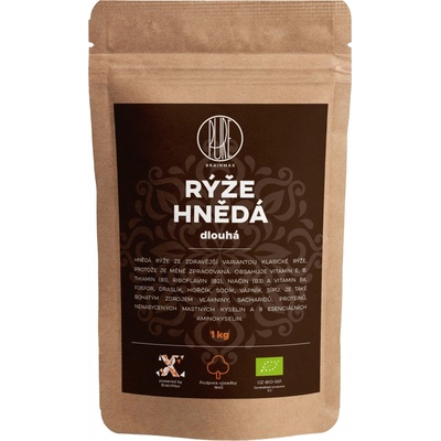 BrainMax Pure rýže hnědá dlouhá Bio 1 kg