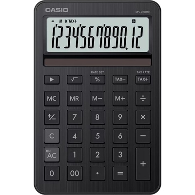 CASIO MS 200 DQ BK černá stol.kalkulačka