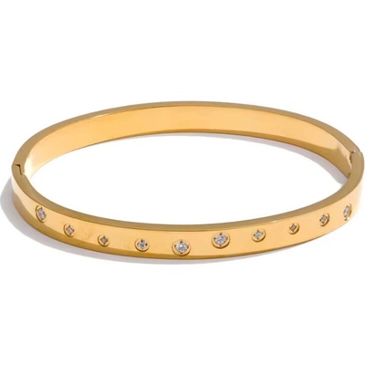 Victoria Filippi Stainless Steel Pevný bangle náramek Delia Gold - chirurgická ocel NR2394-A1195(1) Zlatá