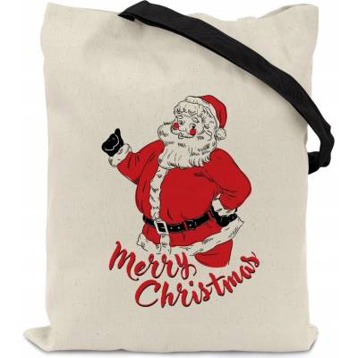 Allbag VIANOČNÁ TAŠKA NA DARČEKY 38x42 cm MIKULÁŠ Nákupná Taška Vianočná