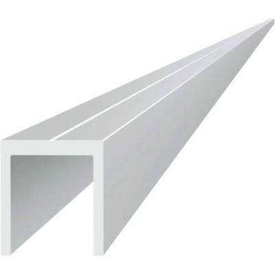 Hliníkový uchytávací profil pro lamely, tvar U, šířka 20,5 mm 3m +/- 5mm (AL-UP1-3)