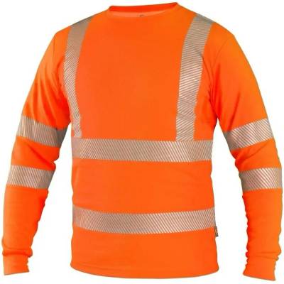 CXS Výstražné tričko s dlhým rukávom OLDHAM oranžová XL