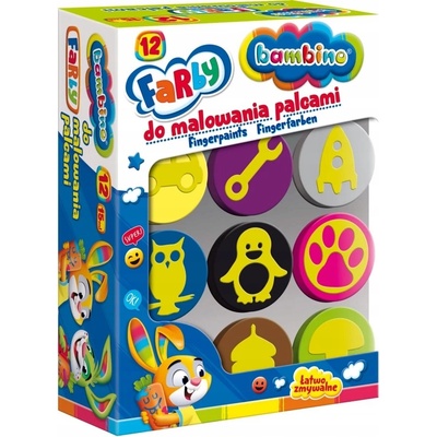 St-Majewski Bambino Prstové farby s pečiatkou 12 farieb