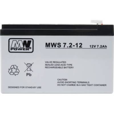 MW POWER MWS 7.2-12 12 V 7,2 Ah