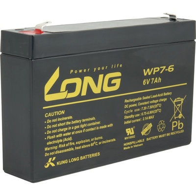 Long F1 WP7-6 PBLO-6V007-F1A 6V 7Ah – Hledejceny.cz