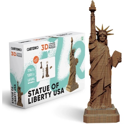 Cartonic 3D PUZZLE SOCHA SVOBODY, 176 ks