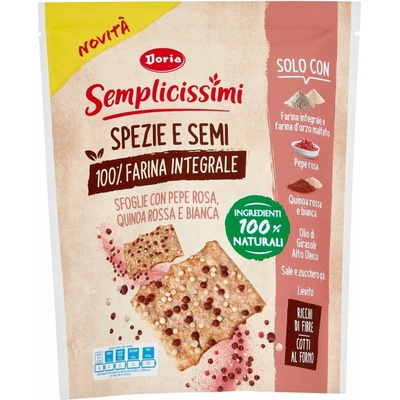 Doria slané krekry s korením, semienkami, ružovým korením a quinoou 130 g