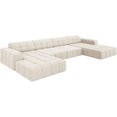 Cosmopolitan Design sametová rohová do "U" Chicago 364 cm Béžová