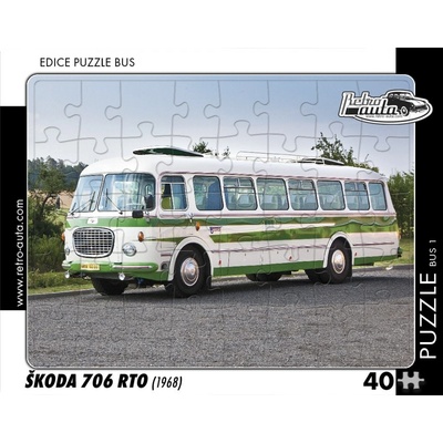 RETRO-AUTA BUS č.1 Škoda 706 RTO 1968 40 dílků