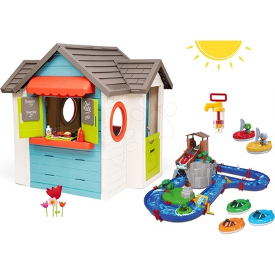 Smoby Set domeček se zahradní restaurací Chef House DeLuxe a vodní dráha AquaPlay Adventure Land s dobrodružstvím – Hledejceny.cz