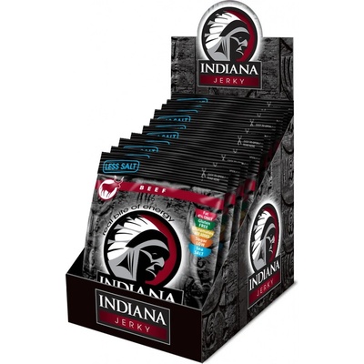 Indiana Beef Jerky Less Salt 250 g – Hledejceny.cz