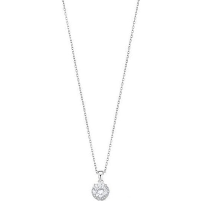 Lotus Silver Elegantný strieborný náhrdelník s čírymi zirkónmi LP3104-1 / 1
