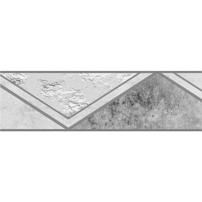 Samolepiace bordura D 58-055-3, rozmer 5 m x 5,8 cm, Art-Deco mramor tmavo sivý, IMPOL TRADE