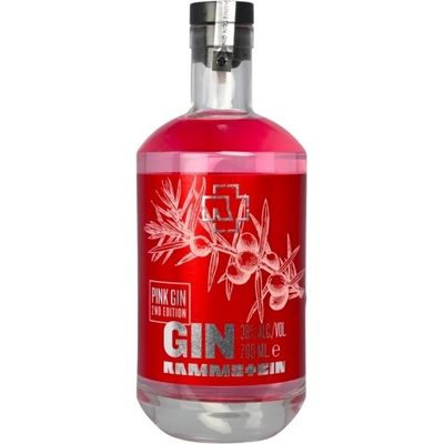 Rammstein Pink Gin Version 2 38% 0.7 L (čistá fľaša)