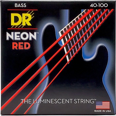 DR Strings Neon Red NRB-40