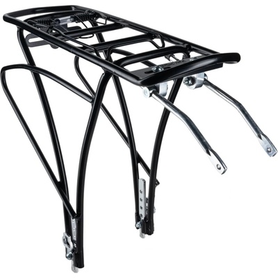 FORCE CARGO 24"-29" čierny hliníkový zadný nosič s klapkou