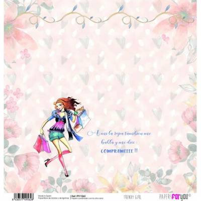 Scrapbookový papír TRENDY GIRL - Scrap paper TRENDY GIRL