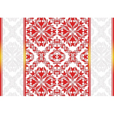 Preinterier FT3839 Fototapeta na stenu Červeno biele kvety vlies 104cm x 70cm