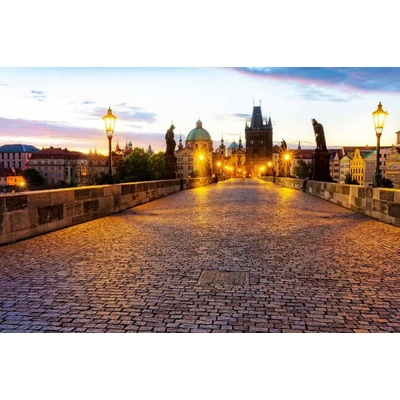 Dimex MS-5-0668 Vliesová fototapeta Noční Karlův most rozměry 375 x 250 cm