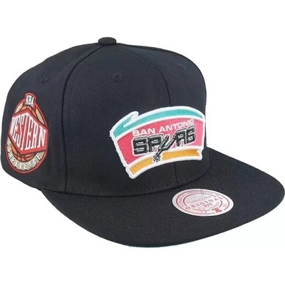 Mitchell & Ness NBA Conference Patch Snapback Hwc San Antonio Spurs Black