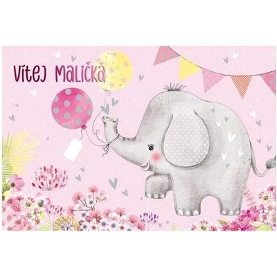 MFP paper s.r.o. Přání k narození miminka - 3D Vítej maličká