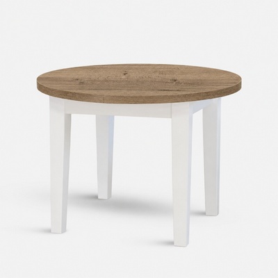 Stima Kulatý stůl FIT II. 110 + 35 cm dub halifax tabákový bílá – Hledejceny.cz