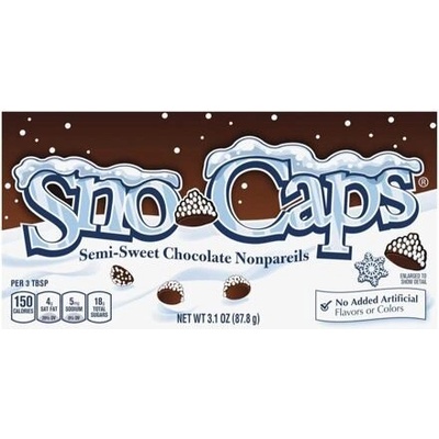Sno-Caps čokoládové kousky pokryté bílými perličkami 15 x 87,8 g
