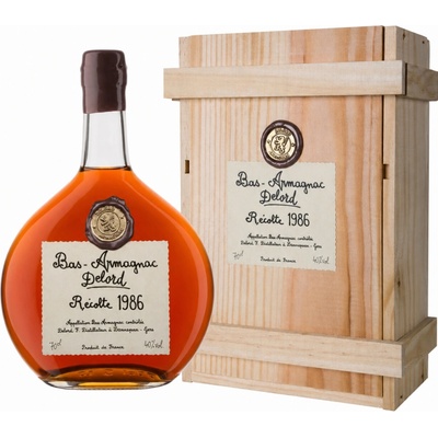 Armagnac-Delord Millésimés 1986 40% 0,7 l (kazeta)