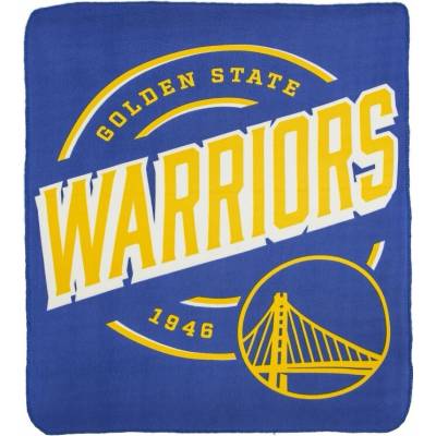 Great Branding Deka Golden State Warriors NBA Campaign Fleece Throw 127x152