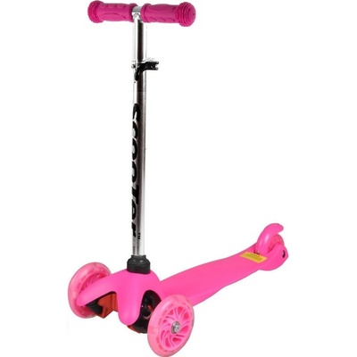 Werk MINI Scooter so svietiacimi kolieskami růžová