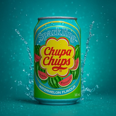 Chupa Chups sycená limonáda Vodní meloun 345 ml