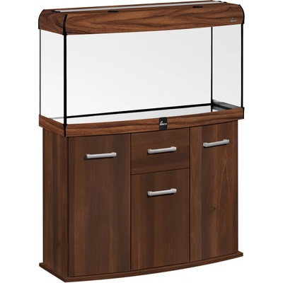 Diversa Solid LED akvarijní set vypouklý ořech 200 l