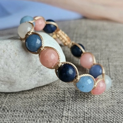 Marole Lentil - Náramek z minerálů (Lapis Lazuli, Jadeit) 51174117998920