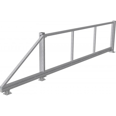 Samonosná posuvná brána š. 300 - 350 cm x v. 120 cm ✔ S dojezdovým sloupkem – Hledejceny.cz