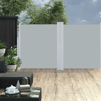 vidaXL Zatahovací boční markýza antracitová 160 x 600 cm