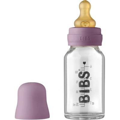 Bibs Baby Bottle skleněná lahev Mauve 110ml